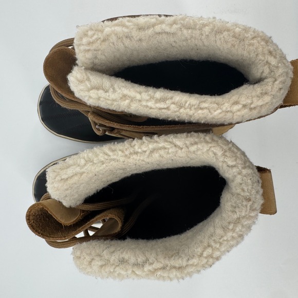 Sorel Waterproof Snow Boots Tan Brown Faux Fur Lined Women US 8.5 - Picture 8 of 16
